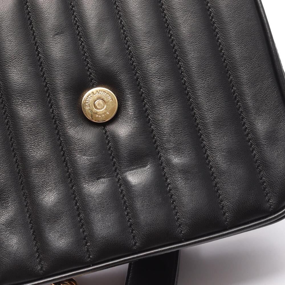 Saint Laurent Paris Vicky Shoulder Bag Leather Black - Picture 5 of 9
